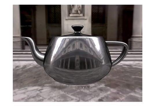 A teapot rendered from a measured reflectance model